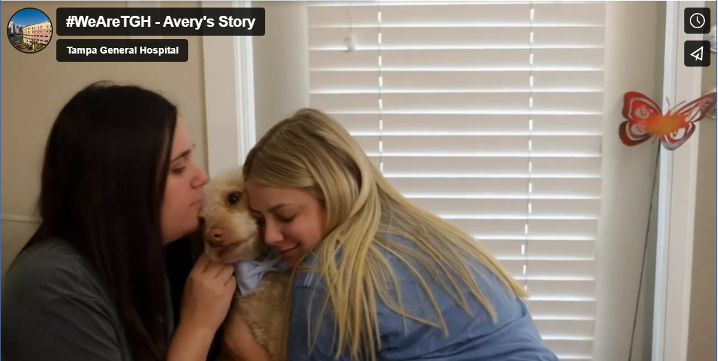 Avery describes her lung transplant story.