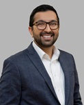 headshot of nishit patel md in professional attire