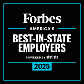 forbes americas best-in-state employers 2025 badge with tagline powered by statista