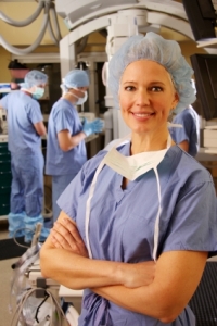 female physician smiling