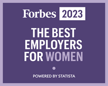 Forbes 2023 Best Employers for Women Purple Badge