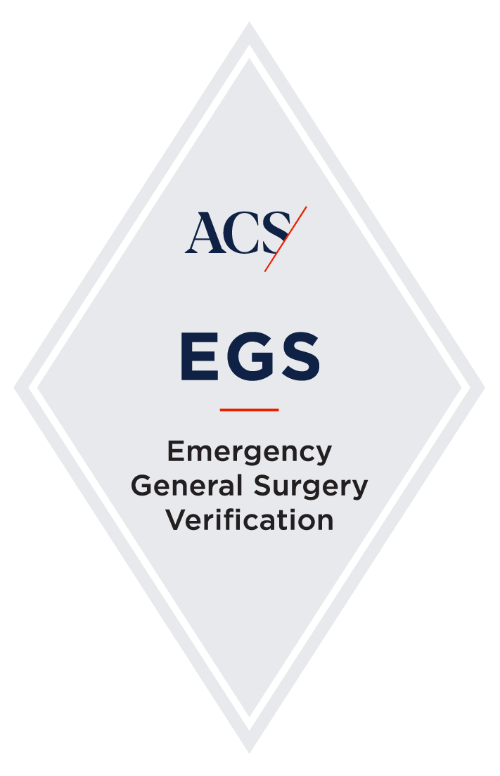 acs egs emergency general surgery verification badge awarded to tampa general hospital