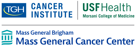 tgh cancer institute usf health morsani college of medicine mass general brigham mass general cancer center lockup logo