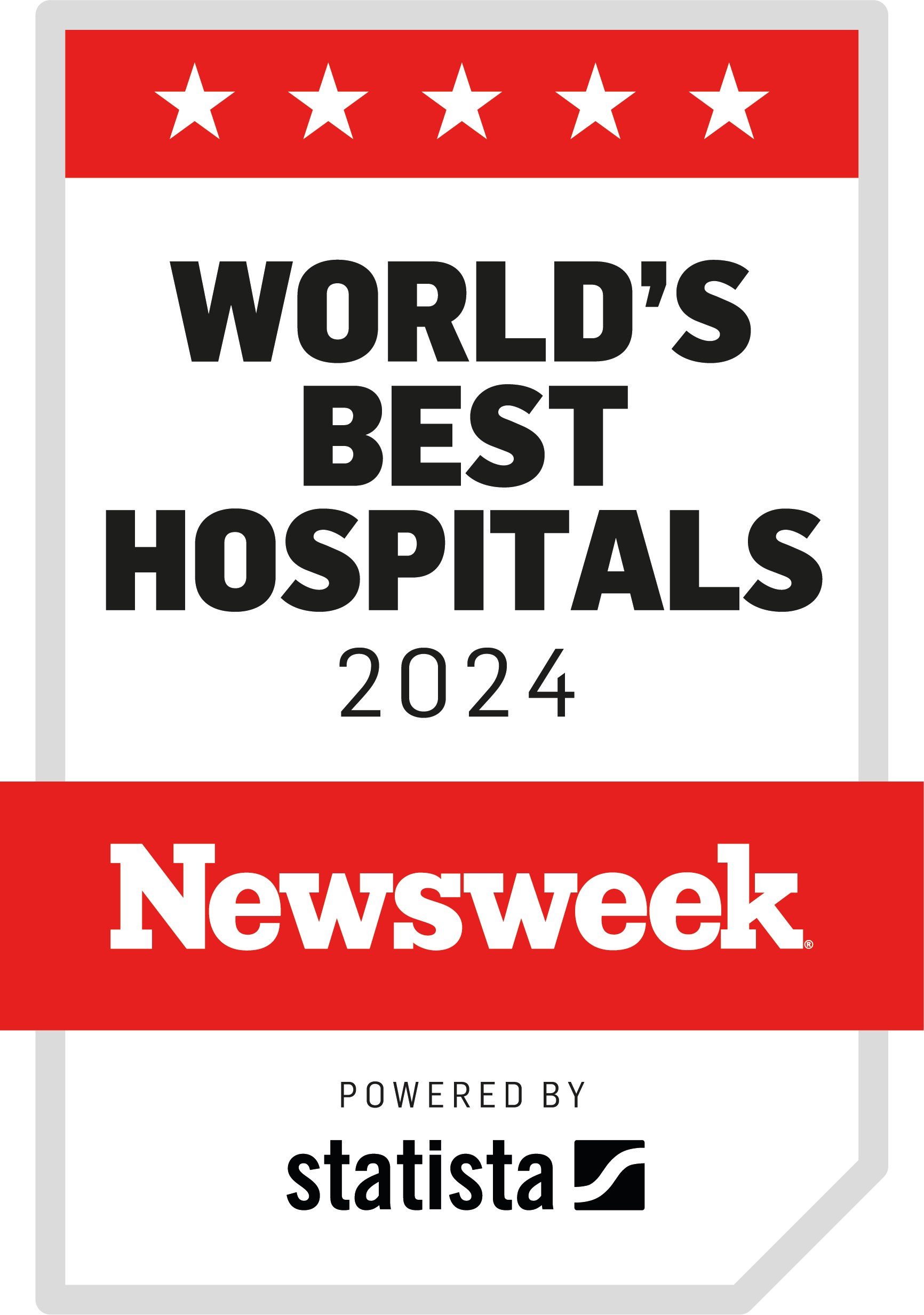 newsweek world's best hospitals 2024 powered by statista logo