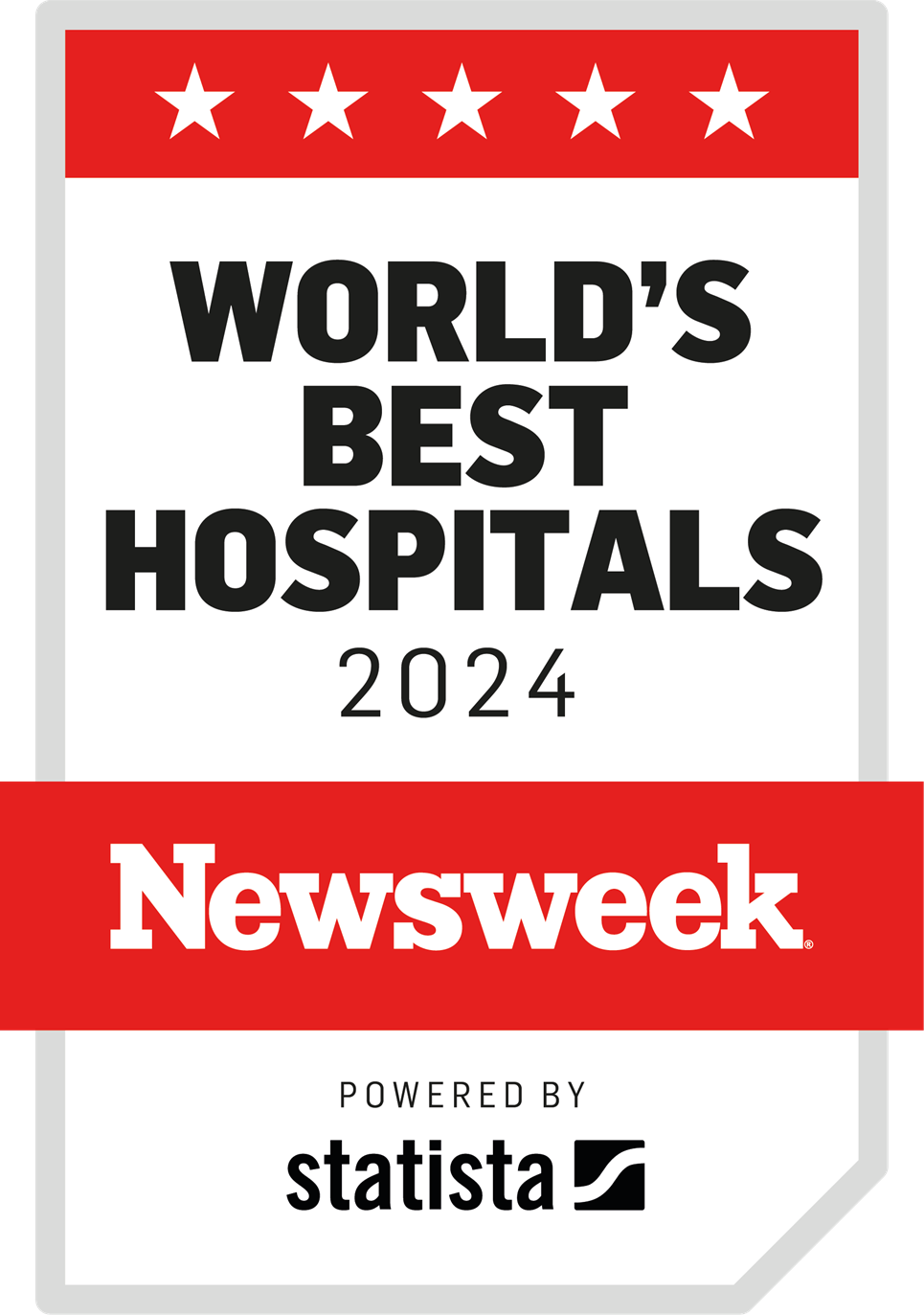 newsweek world's best hospitals 2024 powered by statista logo