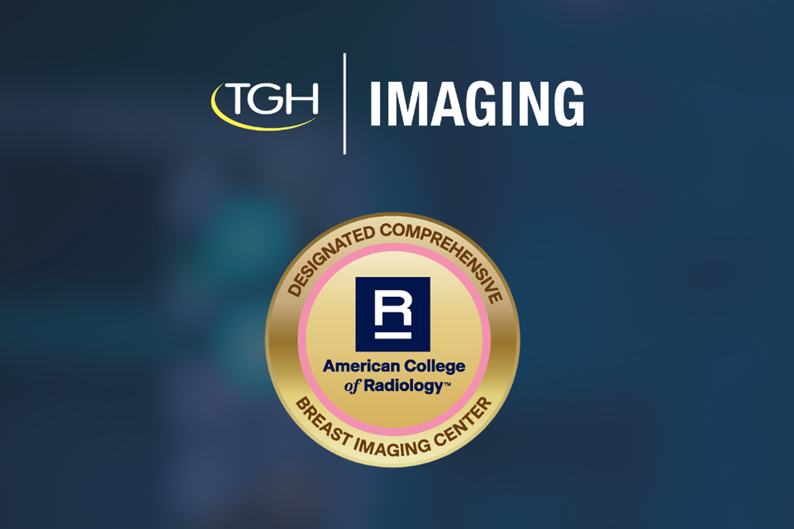 tgh imaging logo with acr designated comprehensive breast imaging center badge