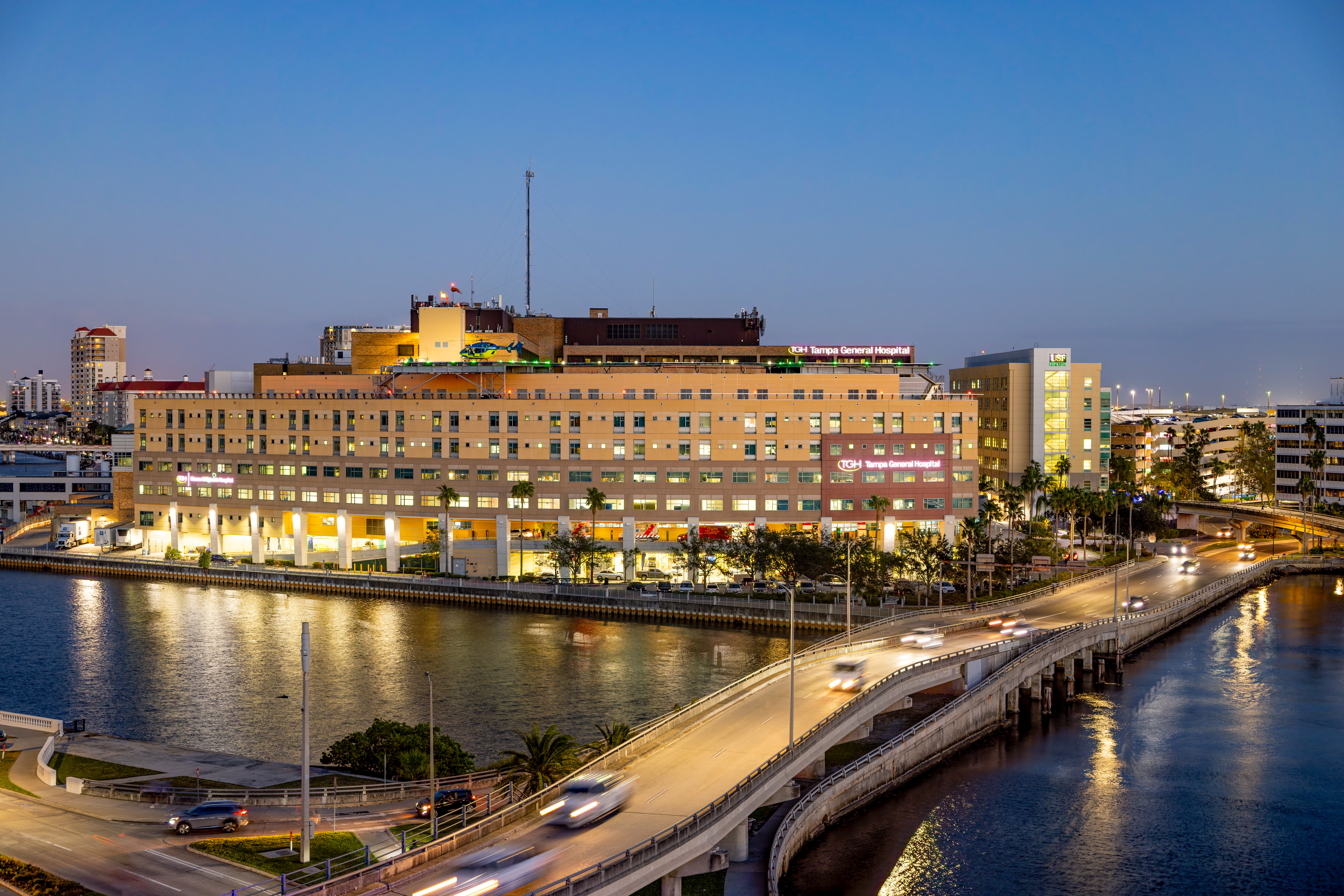TGH at dusk