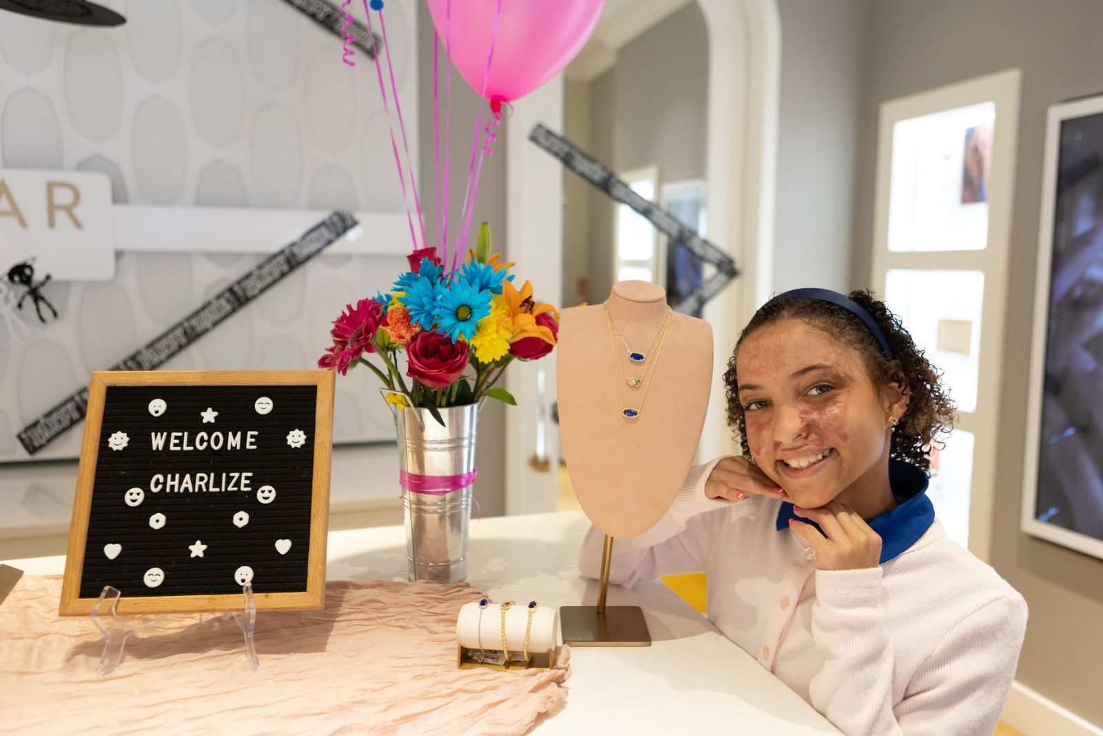 Charlize Davis designs custom Kendra Scott Jewelry as part of Kendra Cares annual fundraiser for Muma Children's Hospital at TGH.