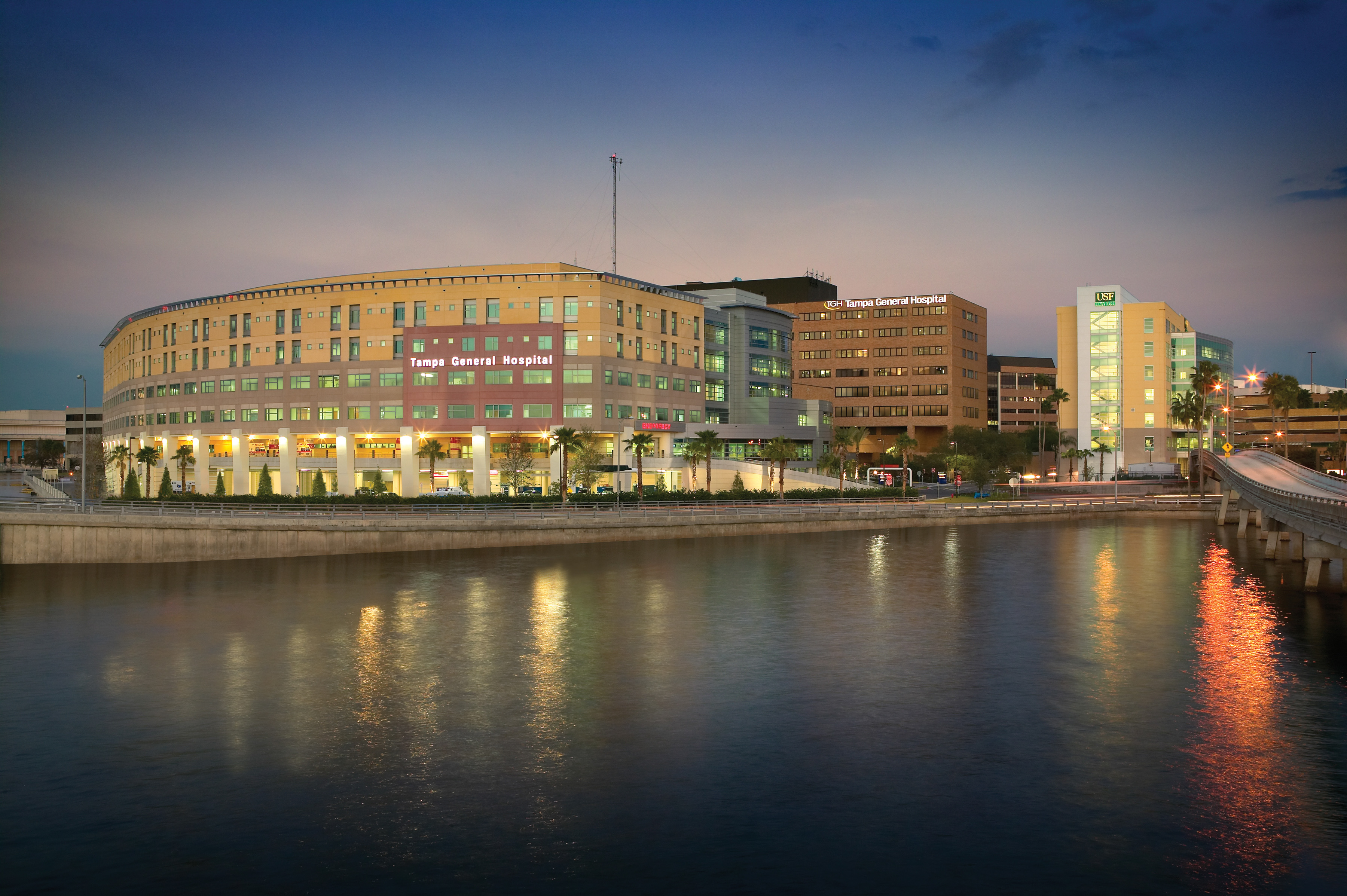 TGH at dusk