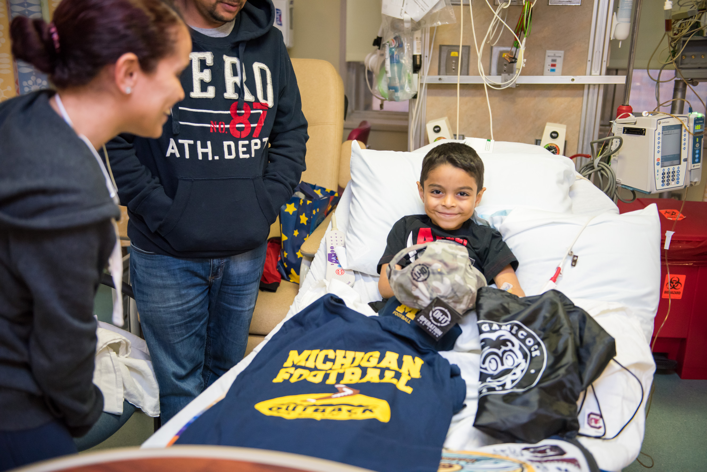 young male patient with all his outback bowl gear