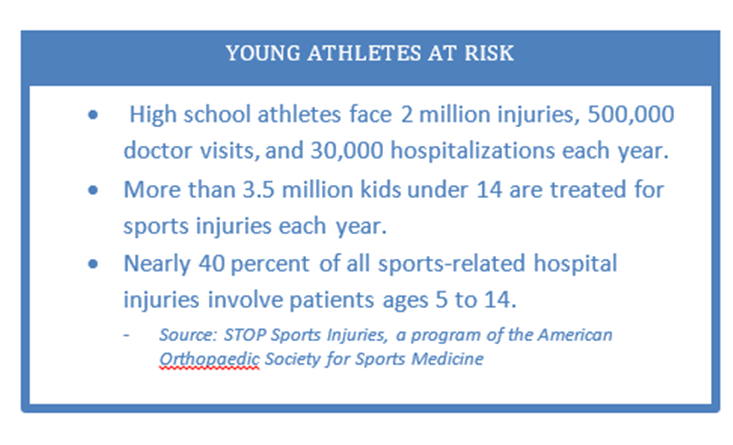 Young athletes at risk facts