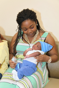 Teranisha Billups and her baby Jerry Michaud, Jr.
