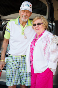 Frank Foster with his wife after treatment for an abdominal aortic aneurysm at Frank's home in Sarasota in November 2015.