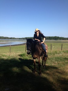 Michelle Bearden riding a horse