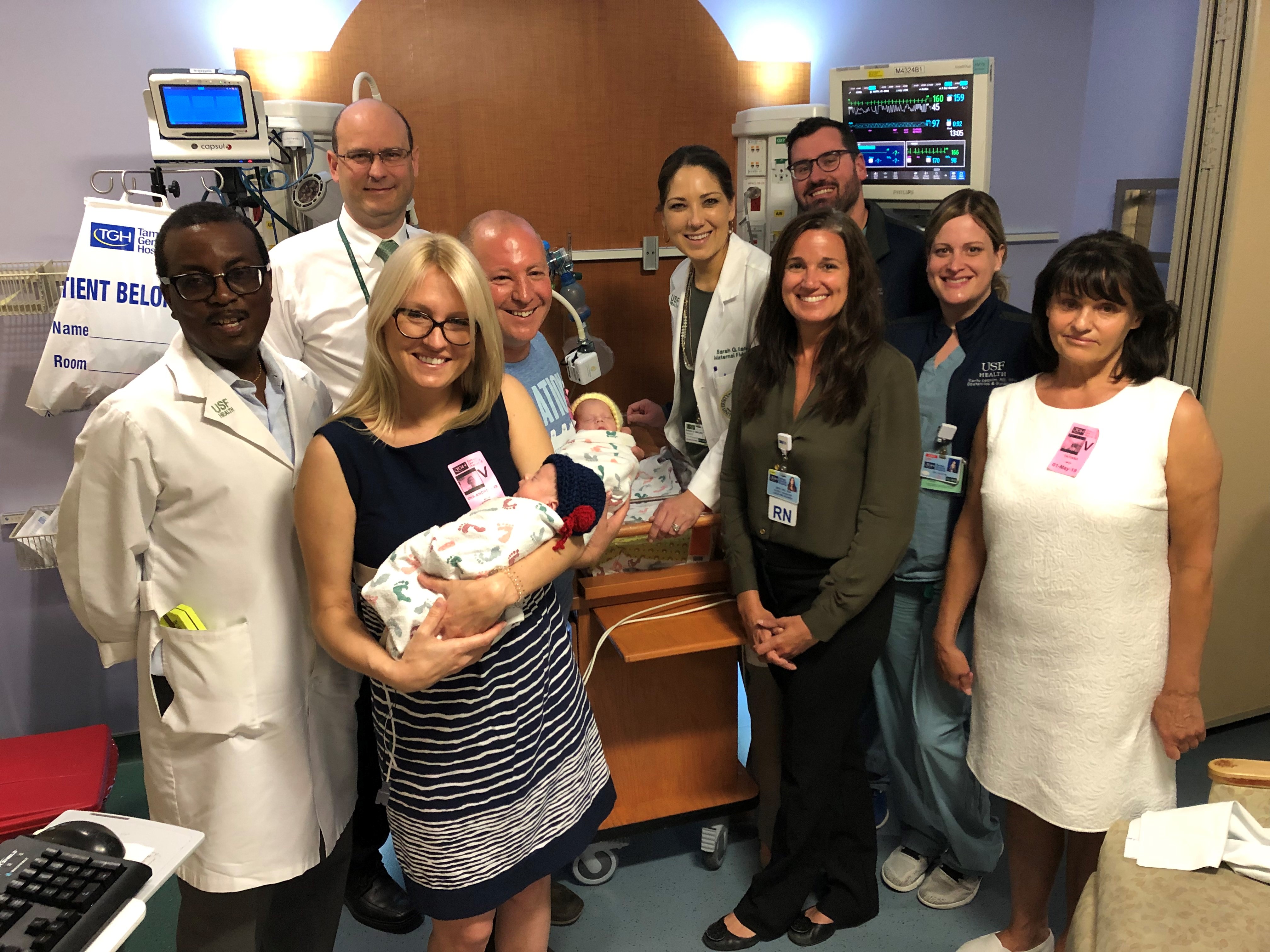 Celebrating the twins at Tampa General Hospital