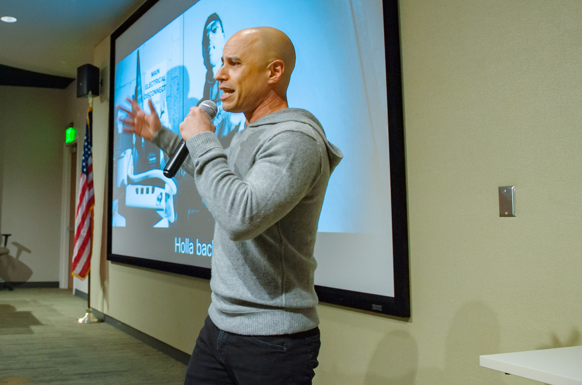 ZDoggMD speaking to the crowd