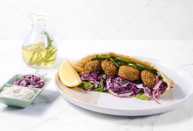 Falafel Pita from Tampa General Hospital’s new menu.