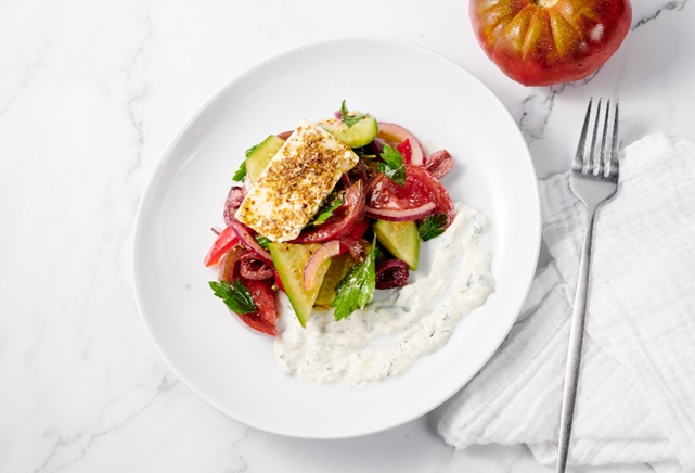 Greek Salad from the new TGH patient menu