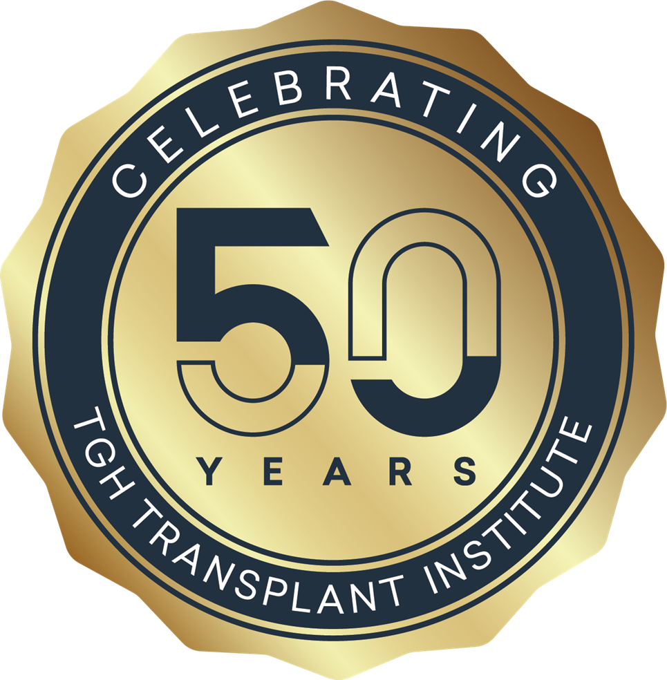 Transplant Institute 50th Anniversary Badge