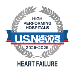 U.S. News & World Report High Performing Hospitals Heart Failure 2025-2026