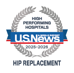U.S. News & World Report High Performing Hospitals Hip Replacement 2025-2026