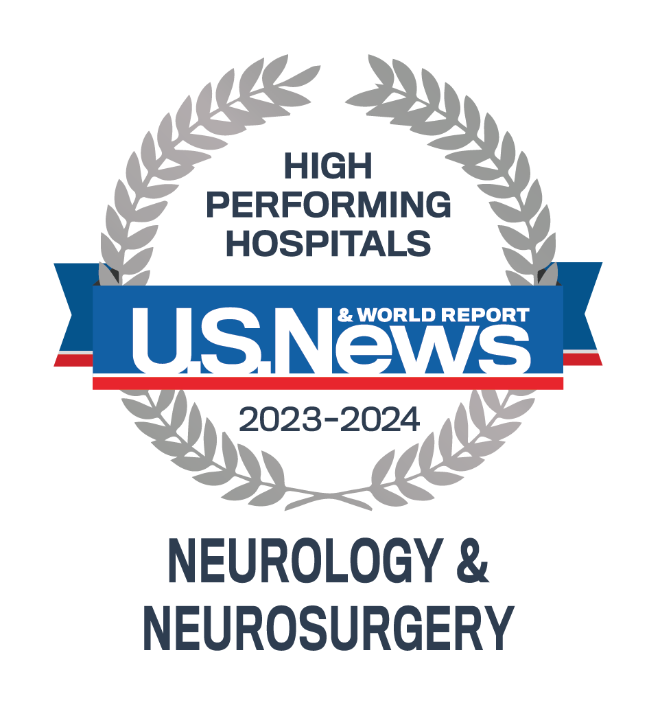 U.S. News & World Report High Performing Hospitals Neurology & Neurosurgery 2023 - 2024