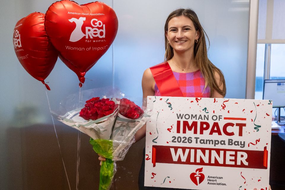 TGH Team Member Honored as Tampa Bay's Go Red for Women Woman of Impact Winner