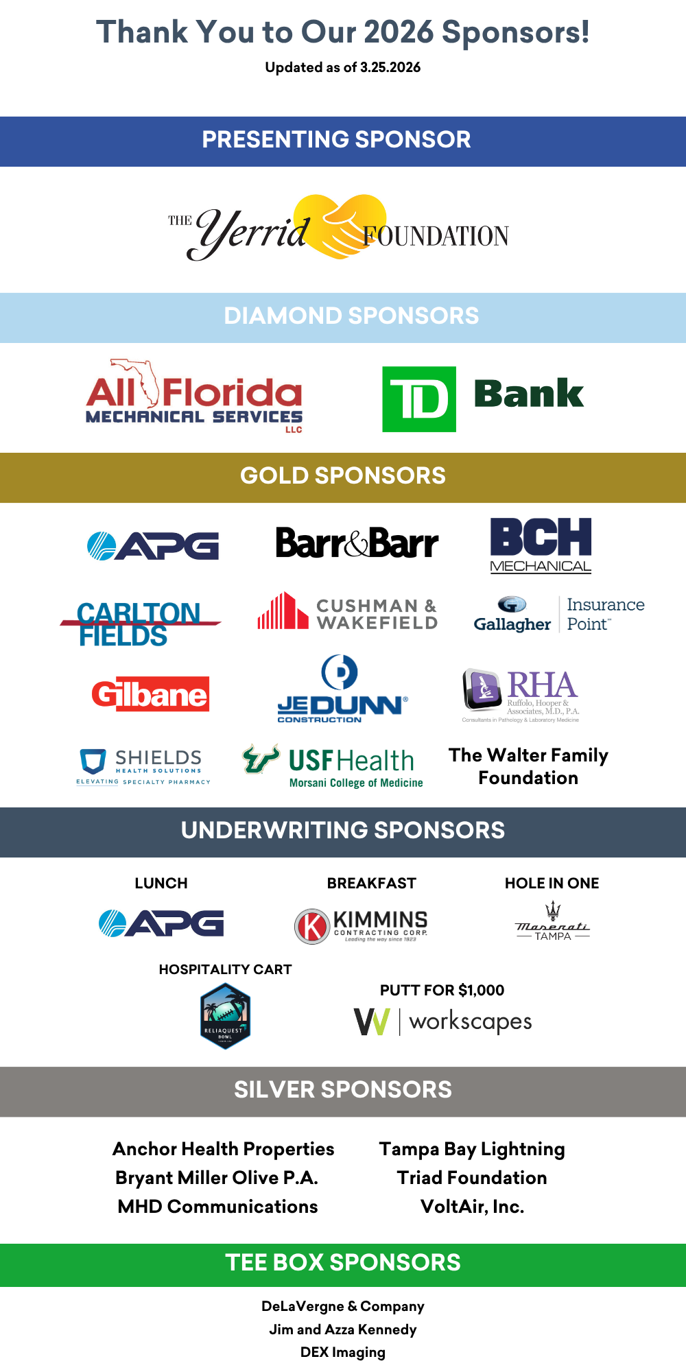 Golf Sponsorship Logos