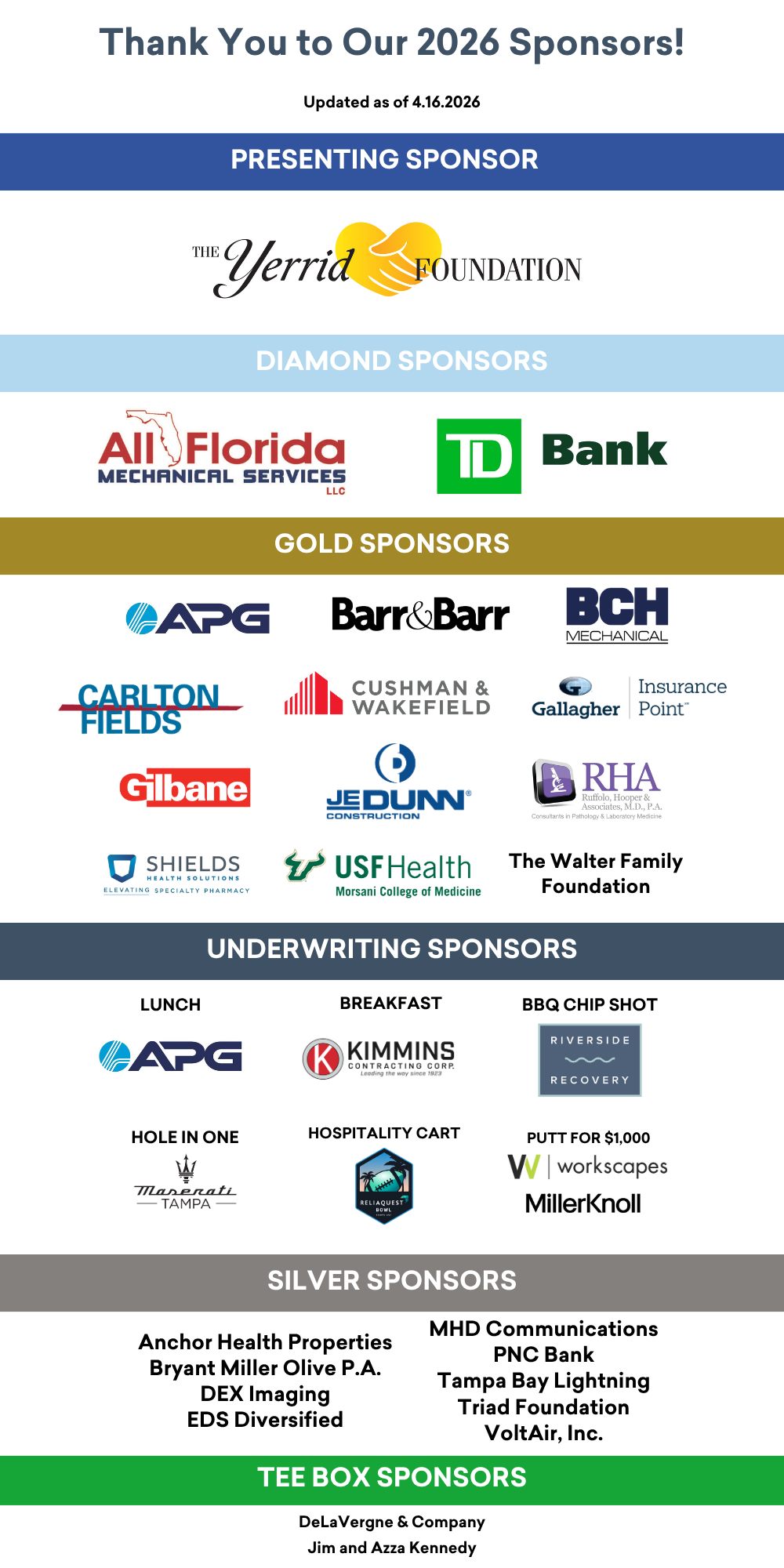 Golf Sponsorship Logos